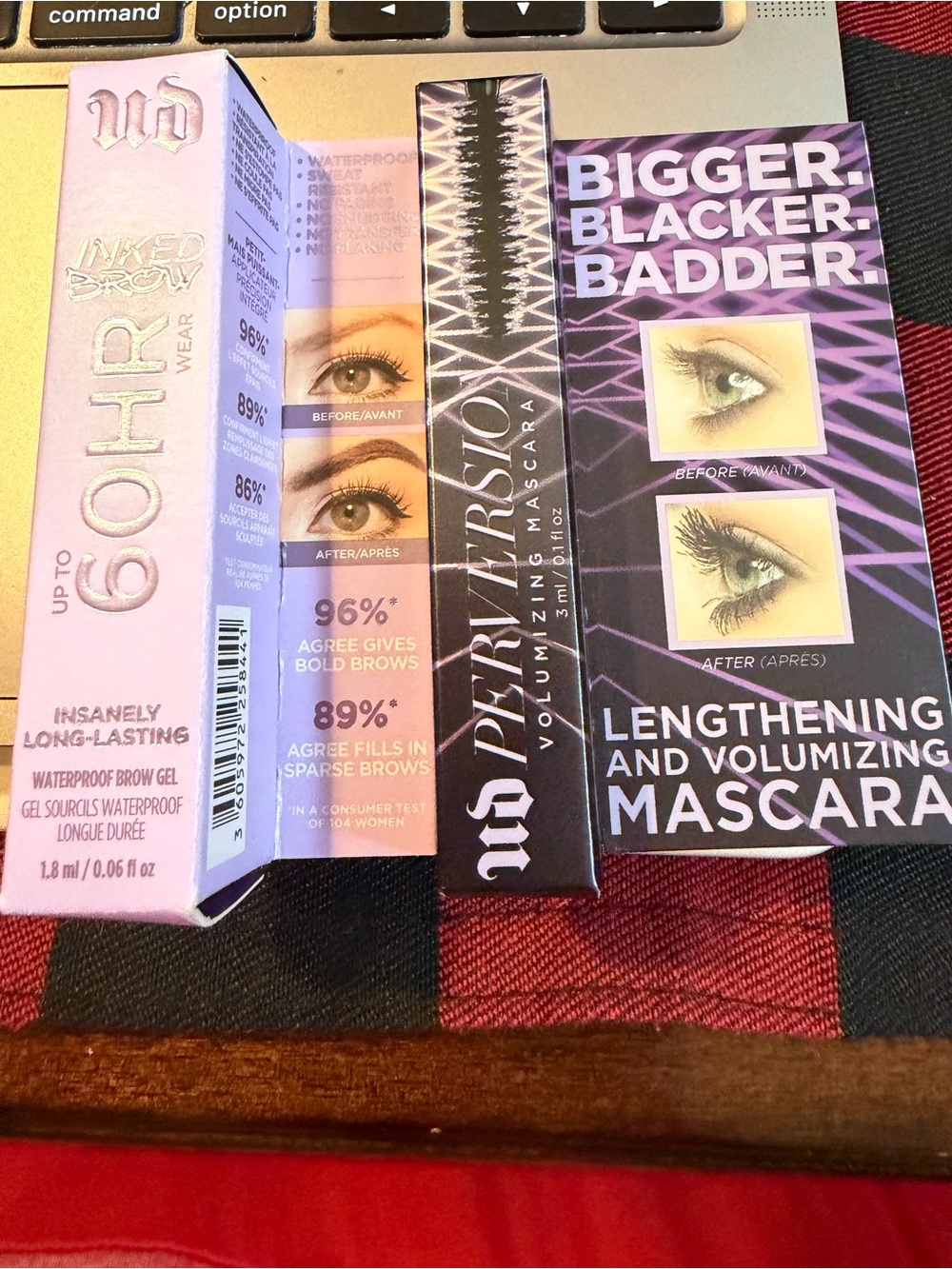 Urban Decay Perversion Lengthening & Volumizing Mascara & Inked Brow Travel Sz